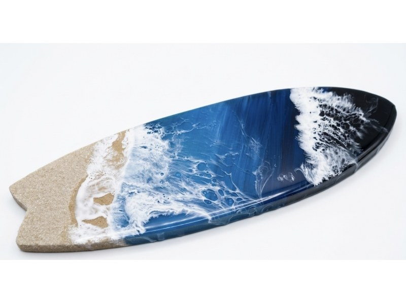 【沖縄・久米島】海を再現！レジン波アート体験｜初心者歓迎・手ぶらOKの紹介画像