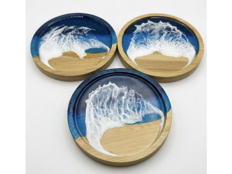 【沖縄・久米島】海を再現！レジン波アート体験｜初心者歓迎・手ぶらOKの紹介画像