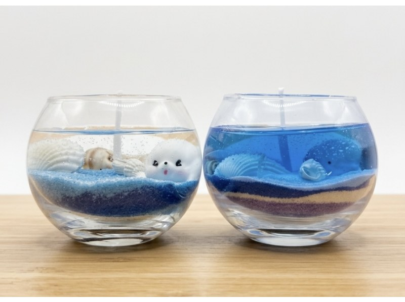 【沖縄・久米島】キラキラ海キャンドル｜旅の思い出を形に！お子様でも安心！の紹介画像