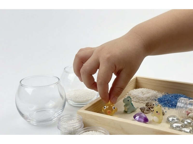 【沖縄・久米島】キラキラ海キャンドル｜旅の思い出を形に！お子様でも安心！の紹介画像