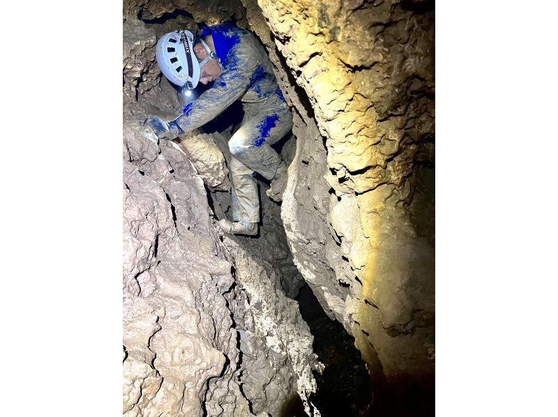 【沖縄本島・洞窟探検】全身泥だらけの本格ケイビング体験！巨大ホール&times;匍匐前進｜初心者OK・自由度高め・少人数制の紹介画像