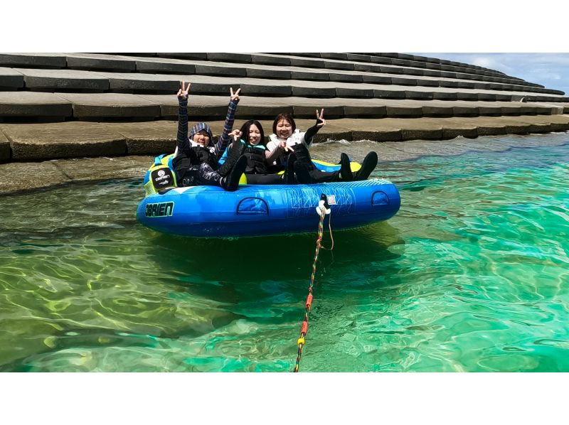 【沖縄・恩納村・古宇利島・東海岸】各種絶叫トーイングor爽快ジェットスキー体験｜写真・動画無料｜初心者OKの紹介画像
