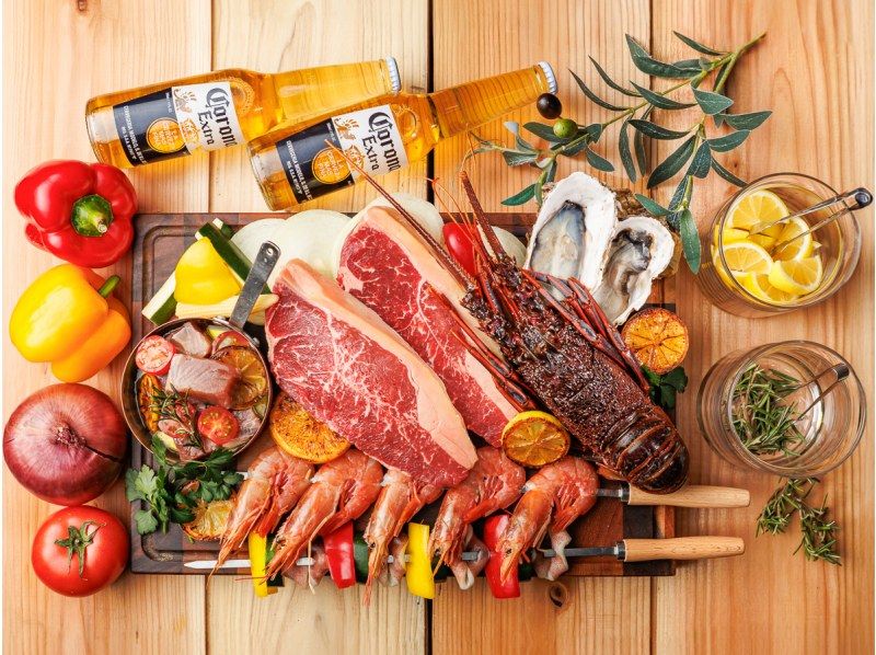 【早割り・17:30まで】BBQ＆ビアガーデン飲み放題付《ハッピーアワープラン》4500円の紹介画像