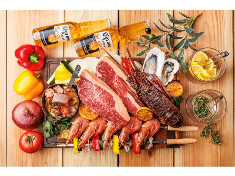 【ランチプラン】贅沢地中海BBQ&ビアガーデン2H飲み放題付《スタンダード》 4000円の紹介画像