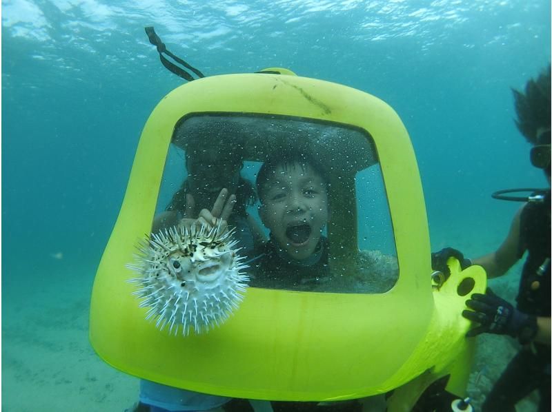 [Nago, Okinawa] Anyone from children to the elderly can easily dive! The latest marine activity "Diving Scooter" is right next to the Kouri Bridge!の紹介画像