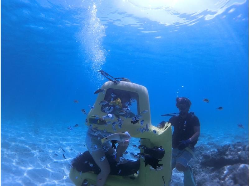 [Nago, Okinawa] Anyone from children to the elderly can easily dive! The latest marine activity "Diving Scooter" is right next to the Kouri Bridge!の紹介画像