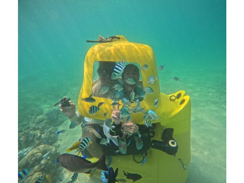 [Nago, Okinawa] Anyone from children to the elderly can easily dive! The latest marine activity "Diving Scooter" is right next to the Kouri Bridge!の紹介画像