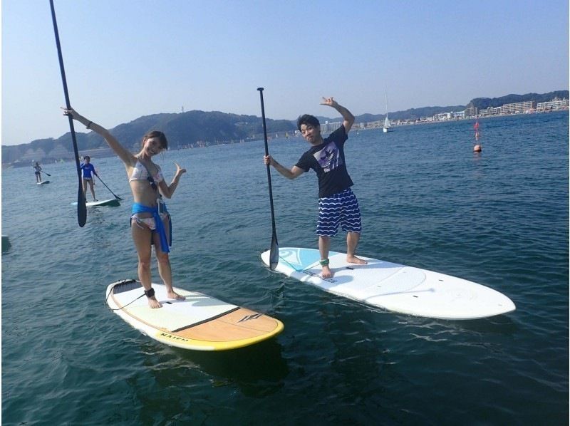 【湘南・逗子】春の初めてキャンペーン！初心者歓迎！SUP体験コース（初めての方向け）女性一人でも初めての方でも安心！【半日/1日】の紹介画像