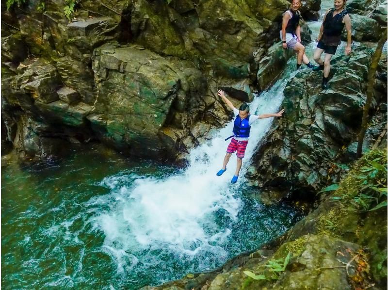 [Okinawa Yanbaru] Exhilarating! River trekking with waterfall jumps, Tarzan, tree swings, etc. (High-quality photos and video recording included / 3 years old and above / 3 hours)の紹介画像