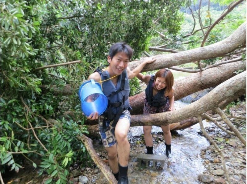 SALE! [Okinawa, Yanbaru] Exhilarating! River trekking with waterfall jumps, Tarzan, and tree swings (high-quality photos and video recording included / ages 3 and up)の紹介画像