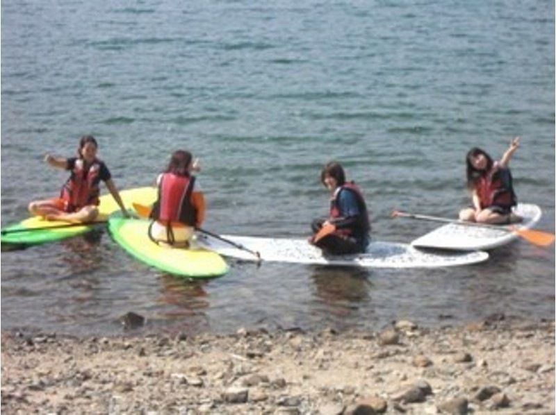 SALE！【長野・青木湖】長野県で一番の透明度を誇る、北アルプスの鏡、　青木湖で初めてのSUP(2時間）の紹介画像