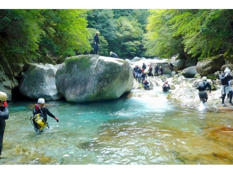 [Nara Canyoning] Head to the dwelling place of demons, one of Japan's most famous clear blue waters! Maeonigawaの紹介画像