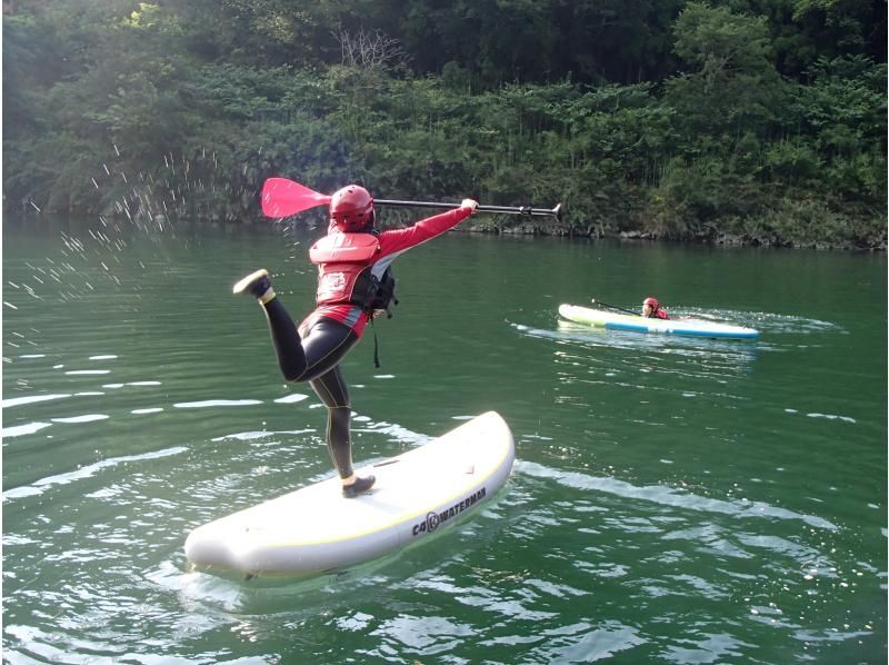 SALE! Our most popular item is a mini river SUP tour on the clear Yoshino River! Lessons included [Kochi] About 15 minutes from Otoyo ICの紹介画像