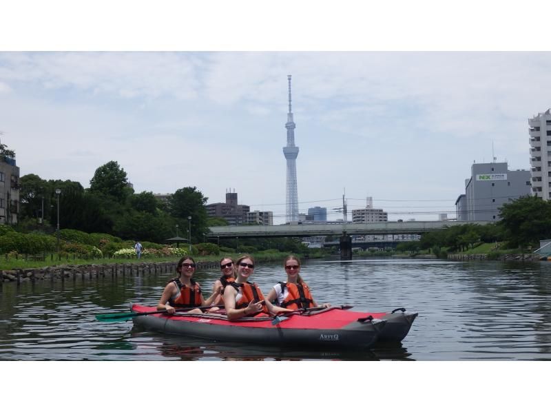 Experience canoeing in Tokyo! Sky Tree Kayak Tour ♪ A local guide will guide you.
