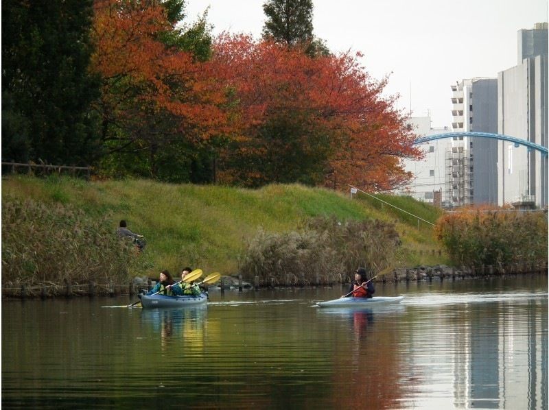 Experience kayaking in Tokyo! Skytree Kayak Tour ♪ Women can participate alone without worry! A guide will support you.の紹介画像