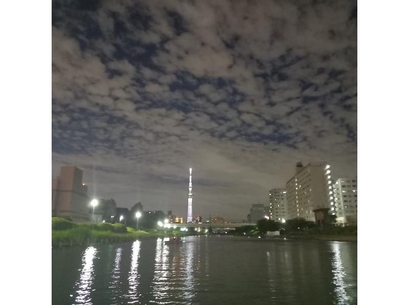 Tokyo Night View Kayak Tour [Canoe] ♪ A local guide will guide you.の紹介画像