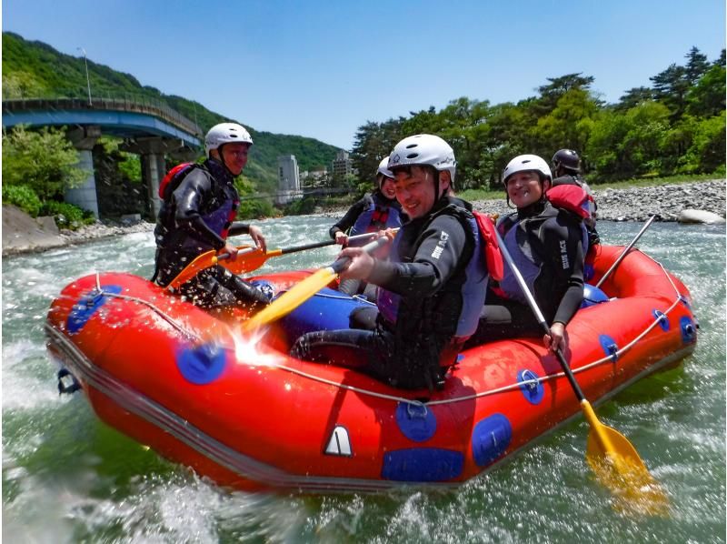 [Gunma/Minakami/Combo tour 6 hours] A one-day combo tour where you can enjoy rafting and canyoning. Comes with a bento box of Gunma's specialty "Tori-meshi"!の紹介画像