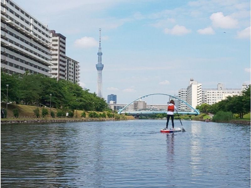 【東京 SUP】スカイツリーの絶景!  　東京SUPツアー   　♪少人数でガイドがしっかりサポートいたします。の紹介画像