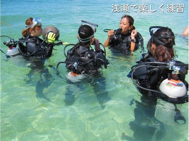 11～4月【沖縄・恩納村】初めての体験ダイビング ポイント独占・完全貸切 ミッションビーチのサンゴ礁でのんびりダイビング 写真動画無料の紹介画像
