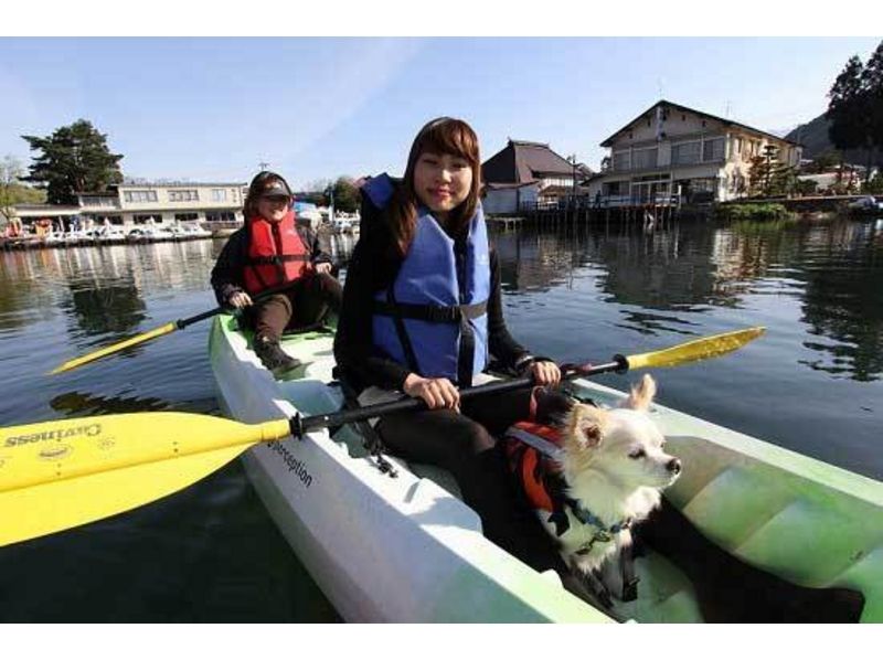 [長野·Kizaki湖]為初學者和兒童安全♪引導獨木舟體驗課程[2個半小時]の紹介画像