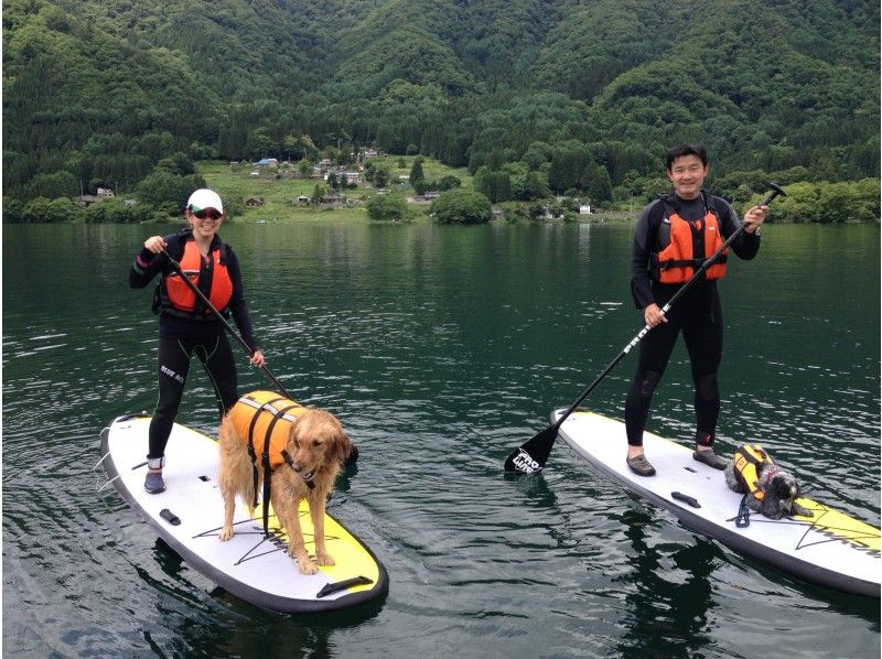 [長野·Kizaki湖]小孩，狗（帶狗）可以一起享受★SUP私人課程★の紹介画像