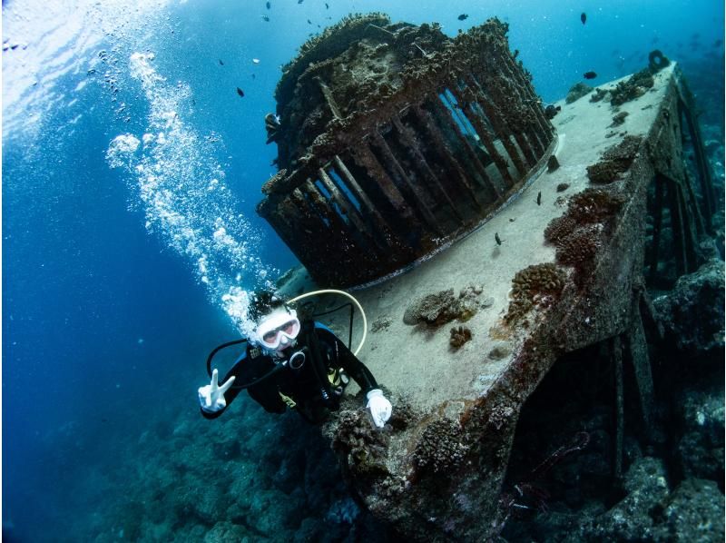 [冲绳·主岛]半天2深潜课程。习惯第一个并潜入第二个。の紹介画像