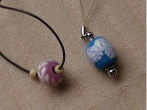 プランの魅力 Glass bead necklace & strap の画像