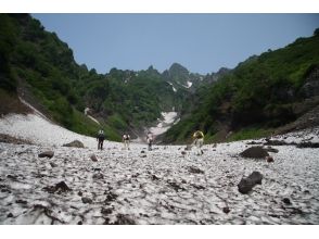 プランの魅力 雪渓を歩く の画像