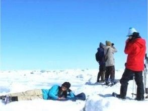 プランの魅力 On the drift ice that was launched under the direction of the guide. の画像