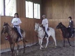 プランの魅力 After practicing on the indoor riding ground, we will go trekking. Even the first person is safe. の画像