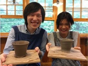 プランの魅力 Great value as a pair! Electric potter's wheel experience with two people の画像