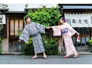 Stroll around Asakusa Kimono as a couple! Introducing winter