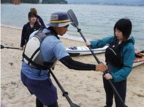 プランの魅力 ☆浜で、パドルの使い方を練習!ガイドが丁寧に指導☆ の画像