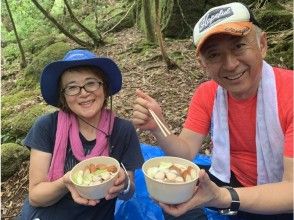 プランの魅力 山で食べる、ガイド手作りの「ヤマメシ」もお楽しみ。 の画像