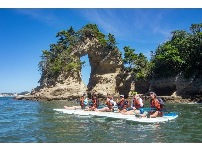 千葉　勝浦湾　SUP　サップ　メガネ岩　グループ