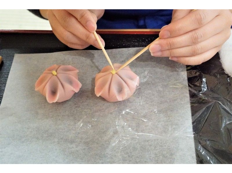아사쿠사 데이트에 추천 & 재미있는 체험 화과자 만들기 색채 계절 외형 맛보고 즐길 수 있는 말차 체험