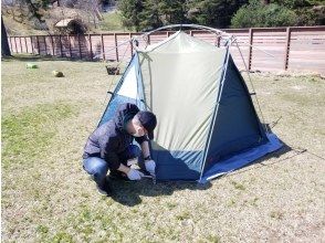 プランの魅力 テント設営 の画像