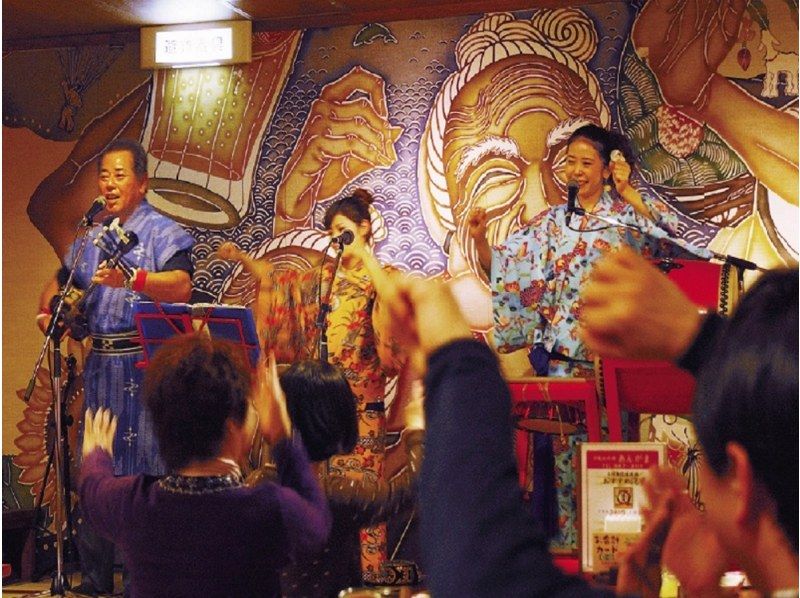 グルメ　三線ライブ　セルリアンブルー