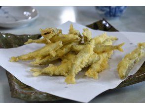 プランの魅力 The caught smelt will be made into tempura for free at the shop that accepts it. The smelt I caught is exceptional. Safe even if you can't catch の画像