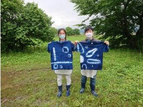 プランの魅力 藍染めTシャツ完成品♪ の画像