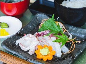 プランの魅力 釣りたての天然真鯛を持ち込んで刺身で食す！ の画像