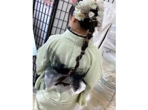 プランの魅力 一本縛りのヘアアレンジも人気です! の画像
