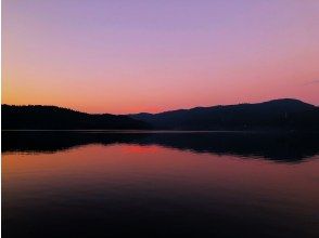 プランの魅力 夕焼けの青木湖 の画像