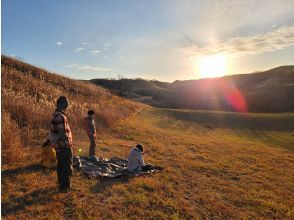 プランの魅力 The twilight of the sunset over the golden meadow の画像