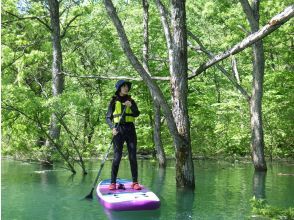 東北・山形県】西川町・月山湖SUPツアー☆月山の眺望と大噴水をサップ