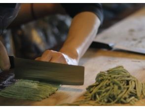 プランの魅力 We are committed to the experience of making green tea soba noodles. の画像