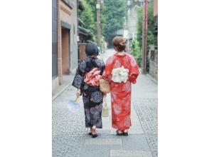 プランの魅力 After the photo shoot, you can take a leisurely stroll in your yukata and enjoy some gourmet food! You can return it by 5pm! の画像