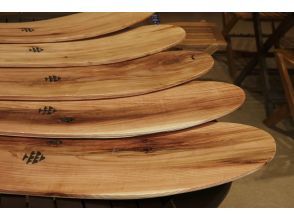 プランの魅力 "Snow boards" are a simple toy made from wood. All of our boards are made partly from thinned wood produced in the prefecture. の画像