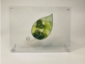 プランの魅力 ステンドフラワー体験「葉っぱ」 の画像