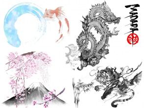 プランの魅力 There are many different types of ink paintings. の画像